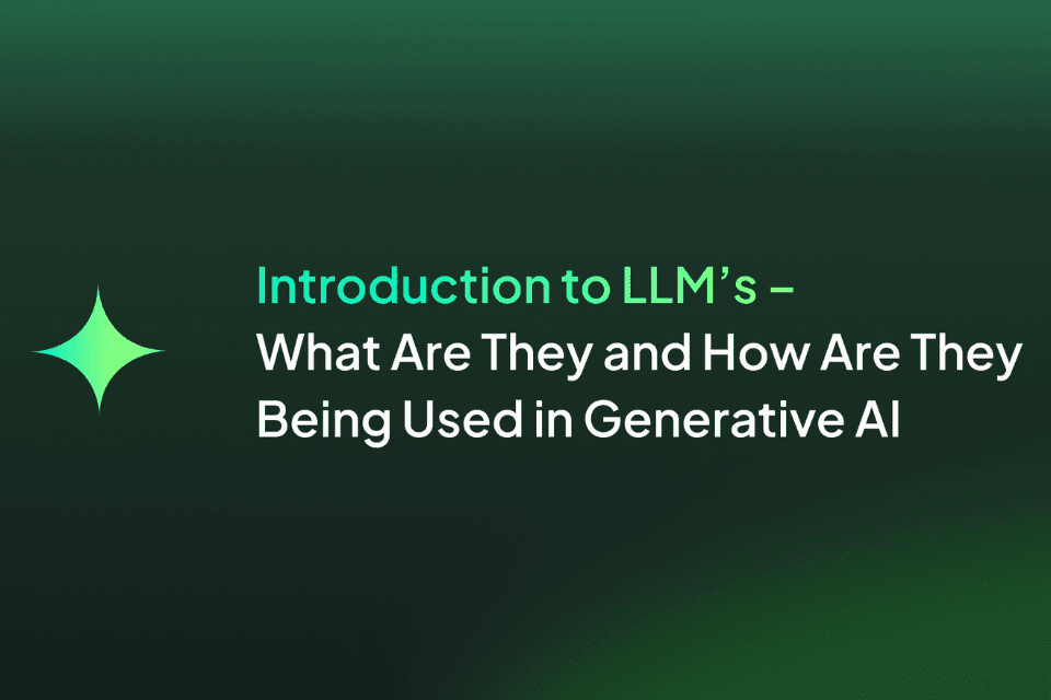 Intro to Gen AI and LLMs